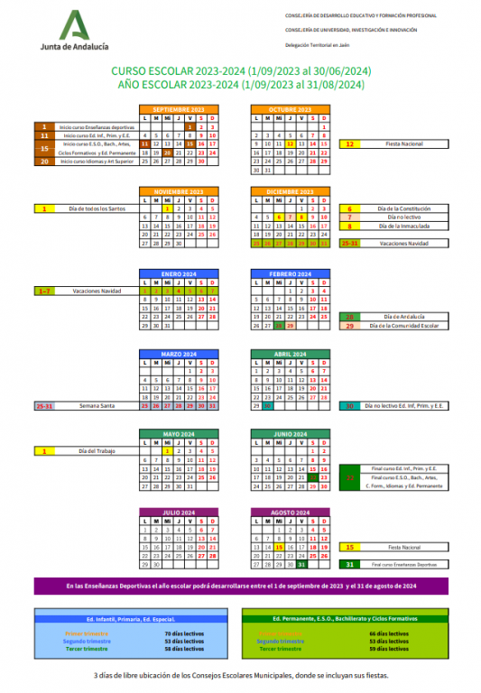 Calendario - Calendario. 